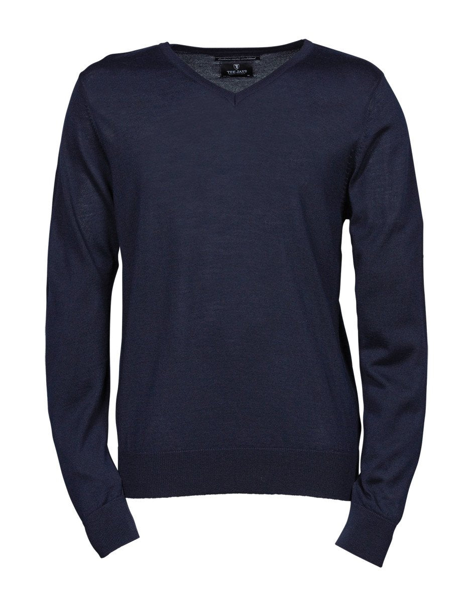 Unisex knitted V-neck school jumper