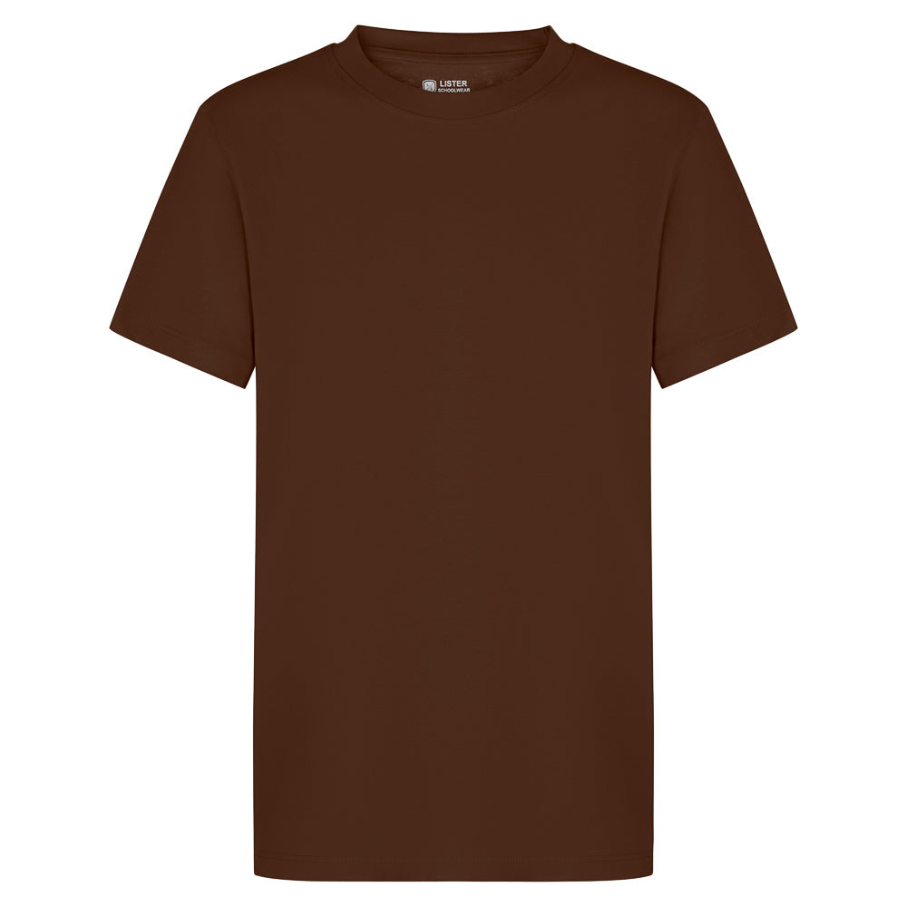 Brown Kids T-Shirt Short Sleeve 100% Cotton