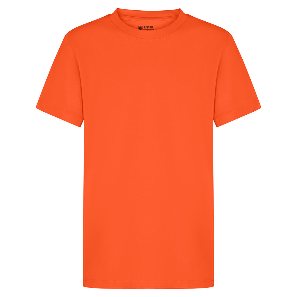 Orange Kids T-Shirt Short Sleeve 100% Cotton
