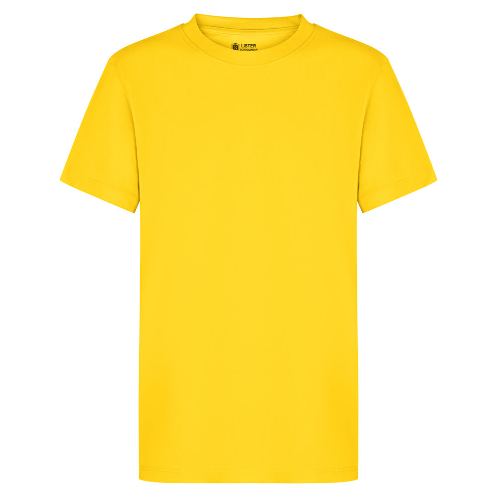 Yellow Kids T-Shirt Short Sleeve 100% Cotton