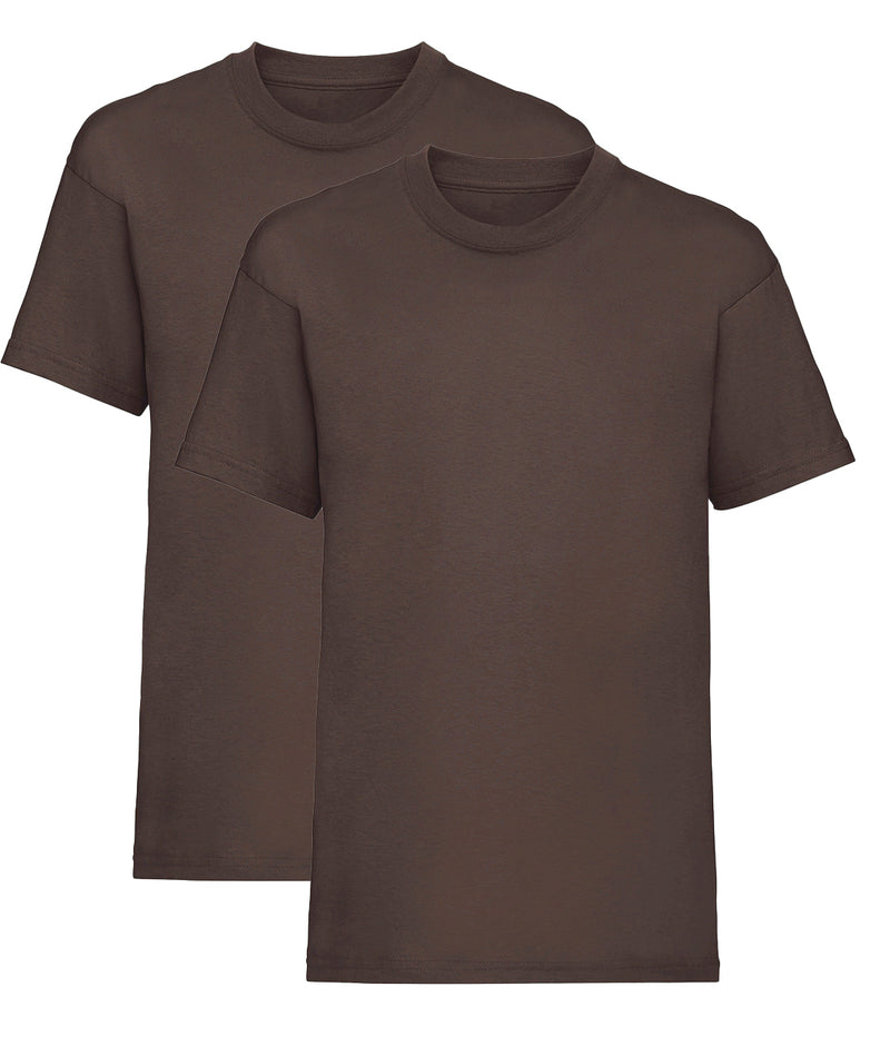 Brown Kids T-Shirt Short Sleeve 100% Cotton