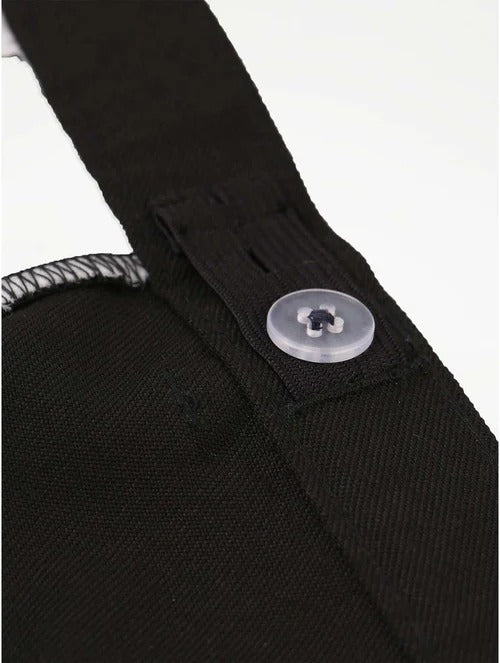 Boys Slim Leg Slim Fit School Trousers Adjustable Waist Age 3-18 Years