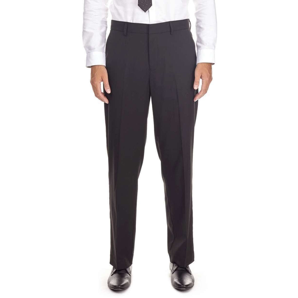 Boys Black Grey & Charcoal Grey Regular Fit Zip Up School Trousers Elastic Adjustable Waist 3-16 Yrs
