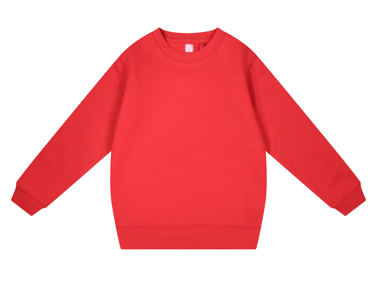 Red Scool Crew Neck Sweatshirt