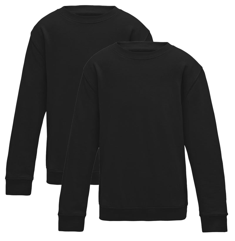 Black Scool Crew Neck Sweatshirt