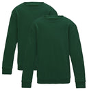 Bottle Green Scool Crew Neck Sweatshirt