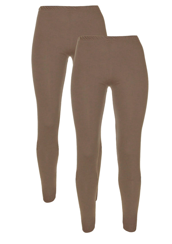 Mocha Plain Leggings