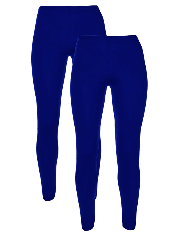 Royal Blue Plain Leggings