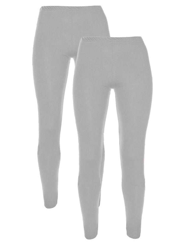 Heather Grey Plain Leggings