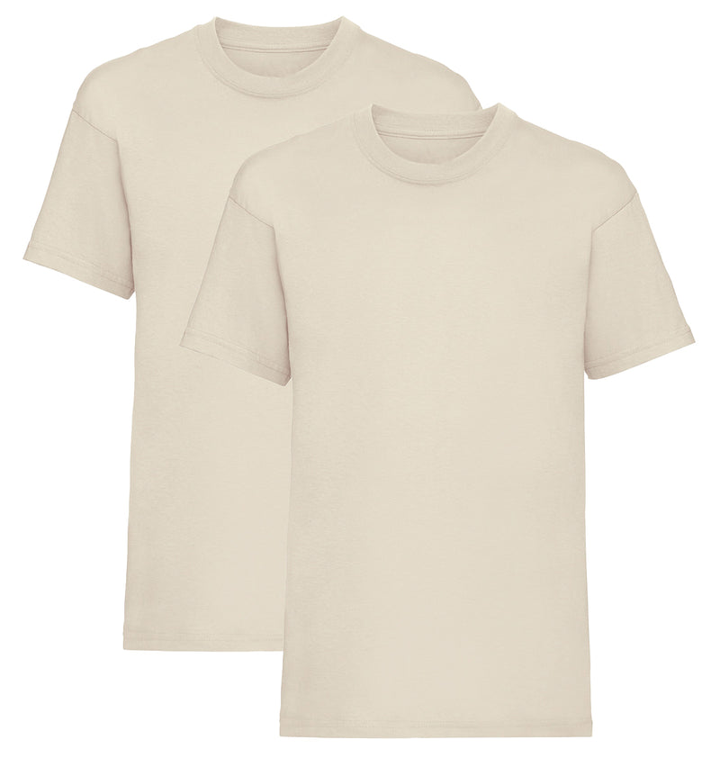 Natural Kids T-Shirt Short Sleeve 100% Cotton