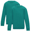 Jade Green Scool Crew Neck Sweatshirt
