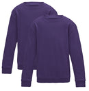Purple Scool Crew Neck Sweatshirt