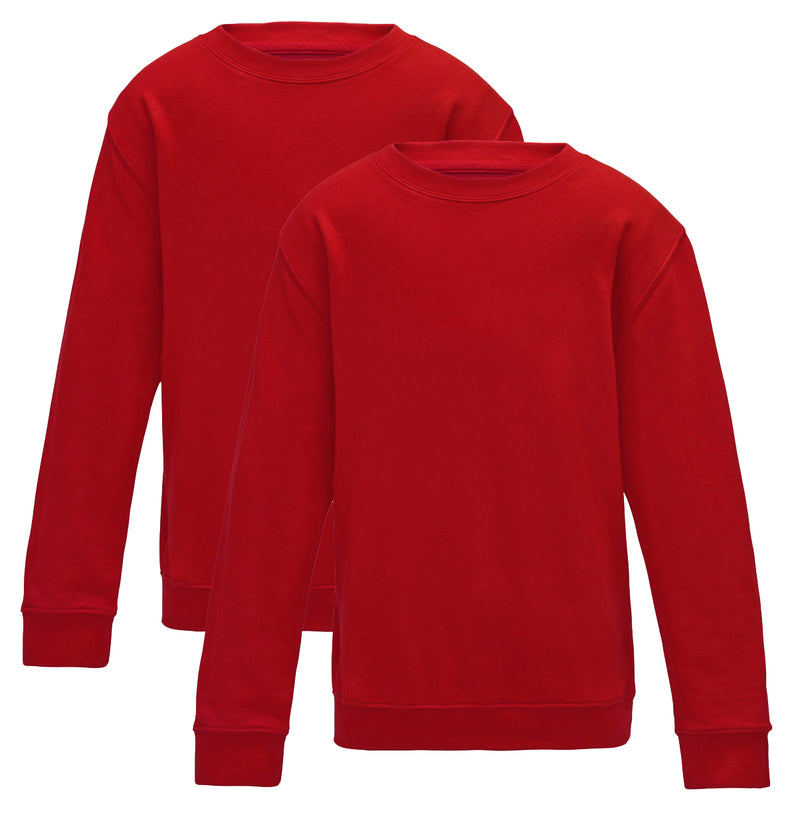 Red Scool Crew Neck Sweatshirt