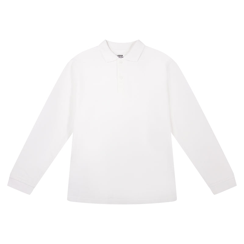 White long sleeve school polo shirts hotsell
