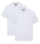 White 100% Cotton Polo Shirt Short Sleeve