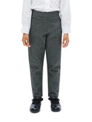 Girls Jersey School Trousers Pull Up Slim Leg School Uniform Heart Pendant Ages 3-18y