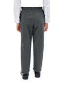 Pack of 2 - Girls Jersey School Trousers Pull Up Slim Leg School Uniform Butterfly Pendant Ages 3-16y