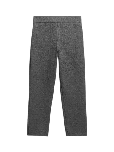 Girls Jersey School Trousers Pull Up Slim Leg School Uniform Heart Pendant Ages 3-18y