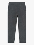 Girls Jersey School Trousers Pull Up Slim Leg School Uniform Heart Pendant Ages 3-18y