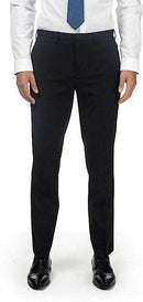 2PK Boys Adjustable Waist Regular Fit School Trousers Black Charcoal Grey Navy Blue 3-18 Years