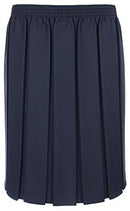 Mischief Ladies Elasticated Box Pleated Formal Smart Casual Knee Length Skirt Size S M, L, XL, XXL