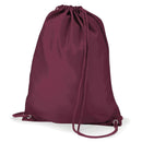 Boys Girls Gym School PE Sports Swim Drawstring Bag Navy Maroon Black Bottle Green Royal Blue Red 20+ Colors