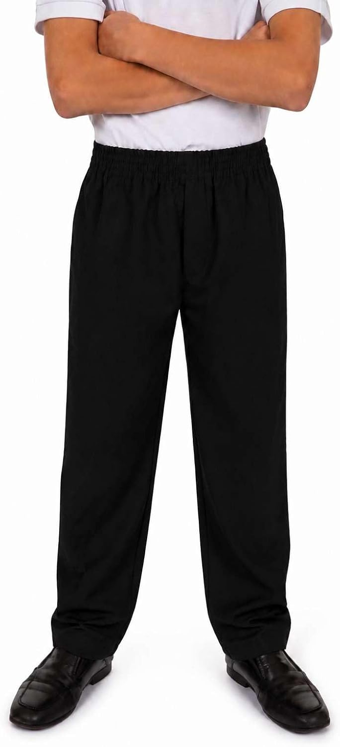 Boys Fully Elasticated Pull-On School Trousers