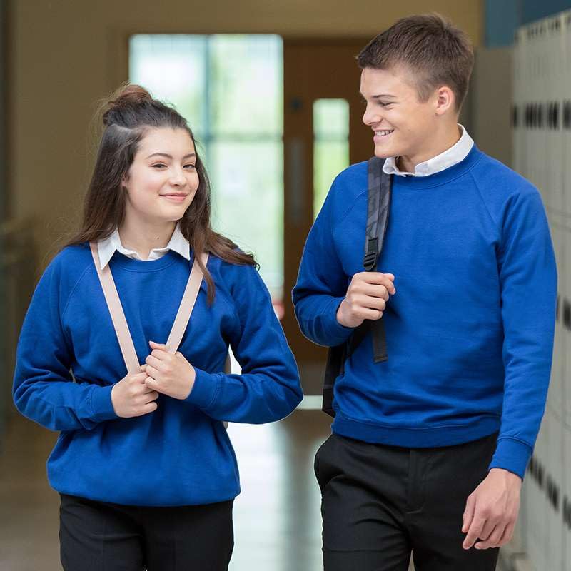 Integriti Schoolwear Boys Girls Unisex Jumper Sweatshirt Crew Neck Round Neck School Uniform Ages 1-15
