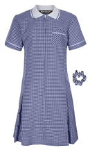 Girl's School Uniform Pleated Gingham Summer Dress + Hair Bobble Age 3 4 5 6 7 8 9 10 11 12 13 14 15 16 17 18 Years