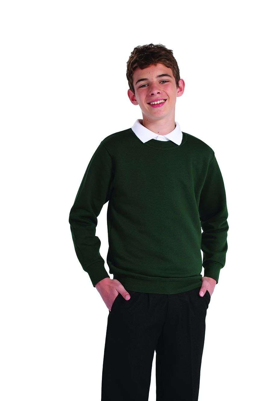 Unisex crew-neck school jumper sweatshirt