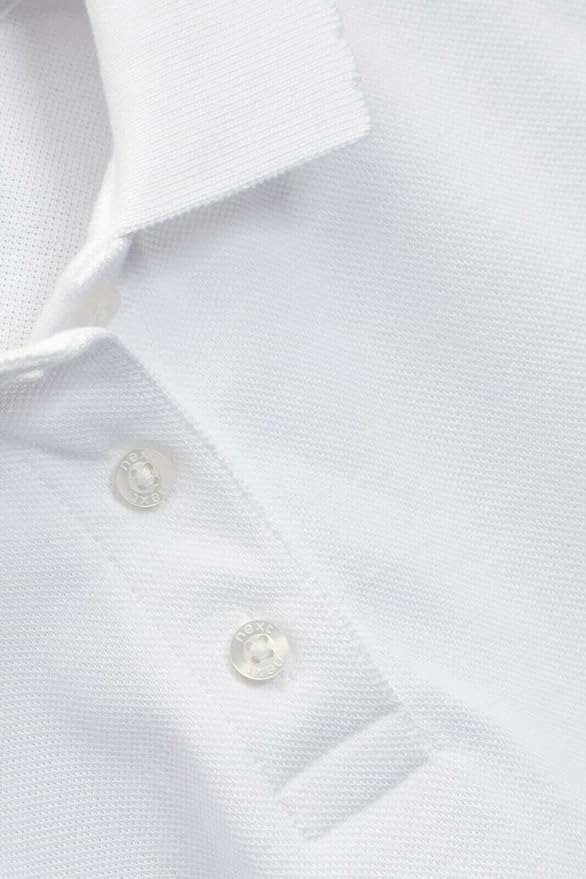 Listers Schoolwear Age 3-16 White 100% Cotton School Plain Polo Shirt Long Sleeve Childrens Girls Girls P.E.