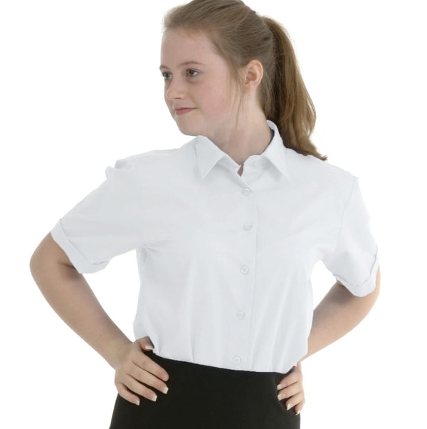 Integriti Schoolwear Girls School Blouse Slim Fit Tailored Short/Long Sleeve Ages 3-18 Years