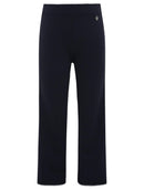 Girls Jersey School Trousers Pull Up Slim Leg School Uniform Heart Pendant Ages 3-18y