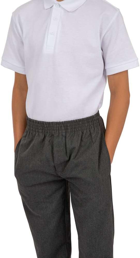 Boys Fully Elasticated Pull-On School Trousers