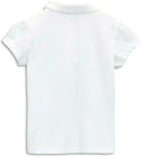 Listers Schoolwear Girls White School Polo Shirt Age 3-16 100% Cotton School Plain P.E.