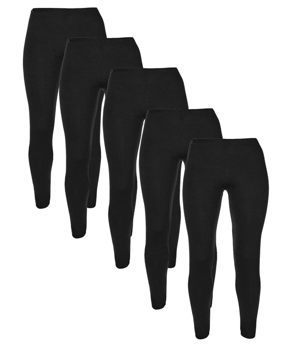 Black Plain Leggings