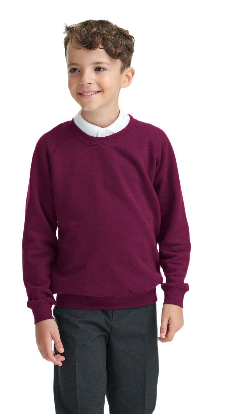 Integriti Schoolwear Boys Girls Unisex Jumper Sweatshirt Crew Neck Round Neck School Uniform Ages 1-15