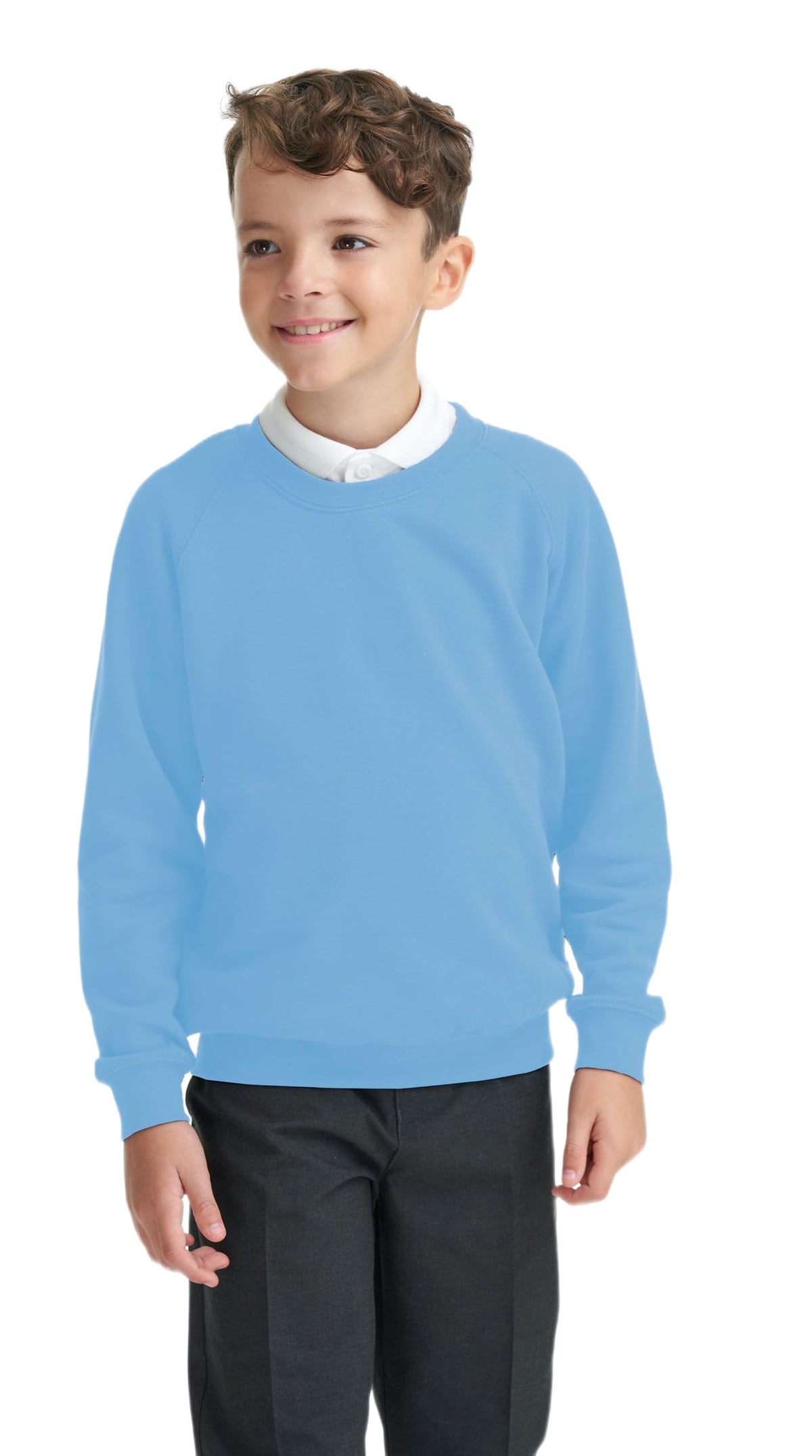 Integriti Schoolwear Boys Girls Unisex Jumper Sweatshirt Crew Neck Round Neck School Uniform Ages 1-15