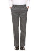 Boys Slim Leg Slim Fit School Trousers Adjustable Waist Age 3-18 Years
