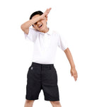 Boys Zip Up School Shorts Comfort Fit Uniform Elasticated Ages 2-16y