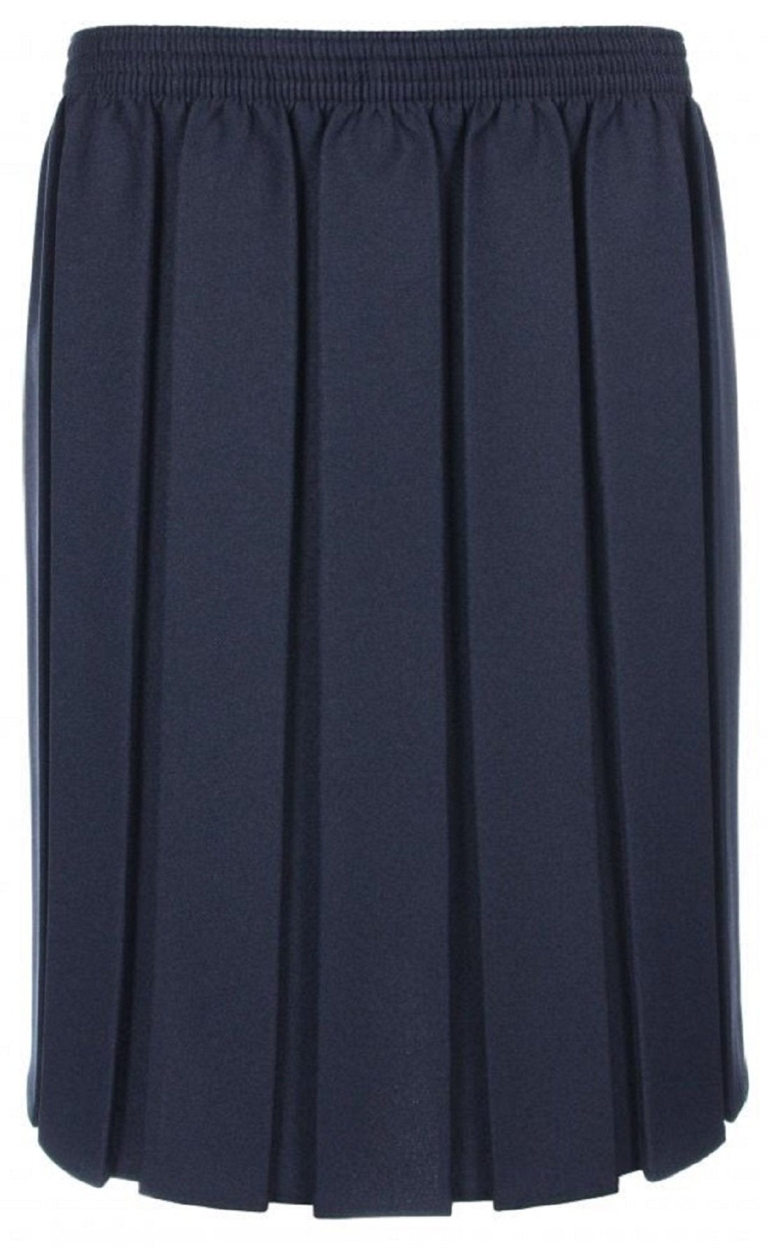 Mischief Ladies Elasticated Box Pleated Formal Smart Casual Knee Length Skirt Size S M, L, XL, XXL