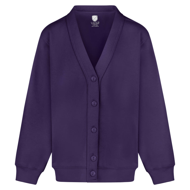 Miss Chief Girls School Cardigan Fleece Sweatshirt Uniform Schoolwear Age 2 3 4 5 6 7 8 9 10 11 12 13 14 + Adult Sizes