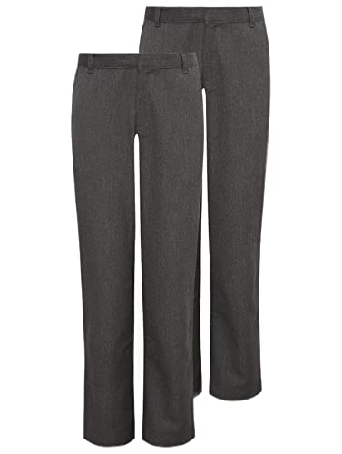 2PK Boys Adjustable Waist Regular Fit Trousers - 3-18 Years