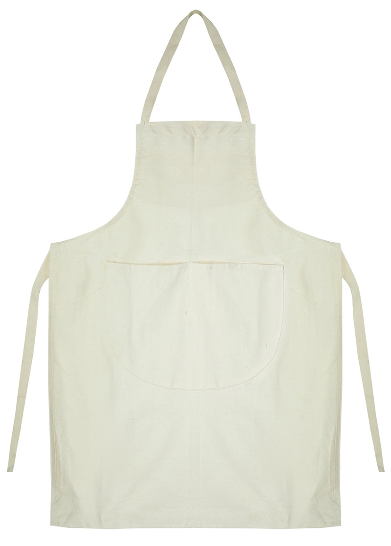 Integriti UK Kids Plain Apron With Front Pocket - Arts Crafts Baking Cooking Party Design Tech - White Black Cream Navy