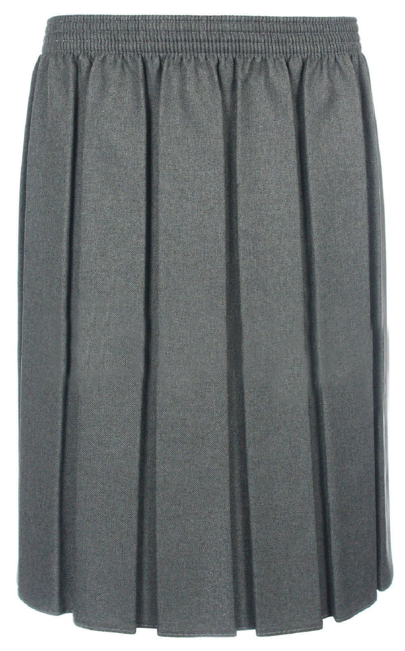 Mischief Ladies Elasticated Box Pleated Formal Smart Casual Knee Length Skirt Size S M, L, XL, XXL