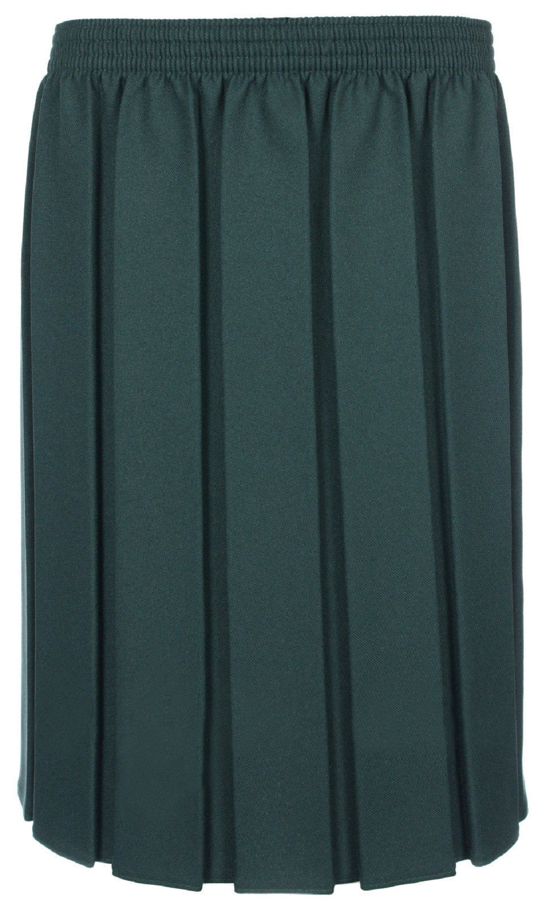 Miss Chief Girls School Skirt Pleated Elasticated Black Grey Navy Green Tartan Blue Formal