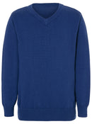 Boys Girls Unisex Knitted School Jumper Sweatshirt Jumper V Neck School Ages 4-18 + Adult Size - 7 Colours