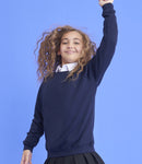 Navy Scool Crew Neck Sweatshirt