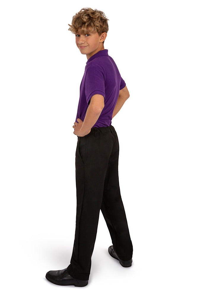 2PK Boys Adjustable Waist Regular Fit Trousers - 3-18 Years