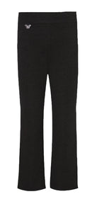 Girls Jersey Slim Leg School Trousers Butterfly Pendant